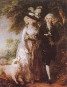 Thomas Gainsborough Mr and Mrs William Hallett oil